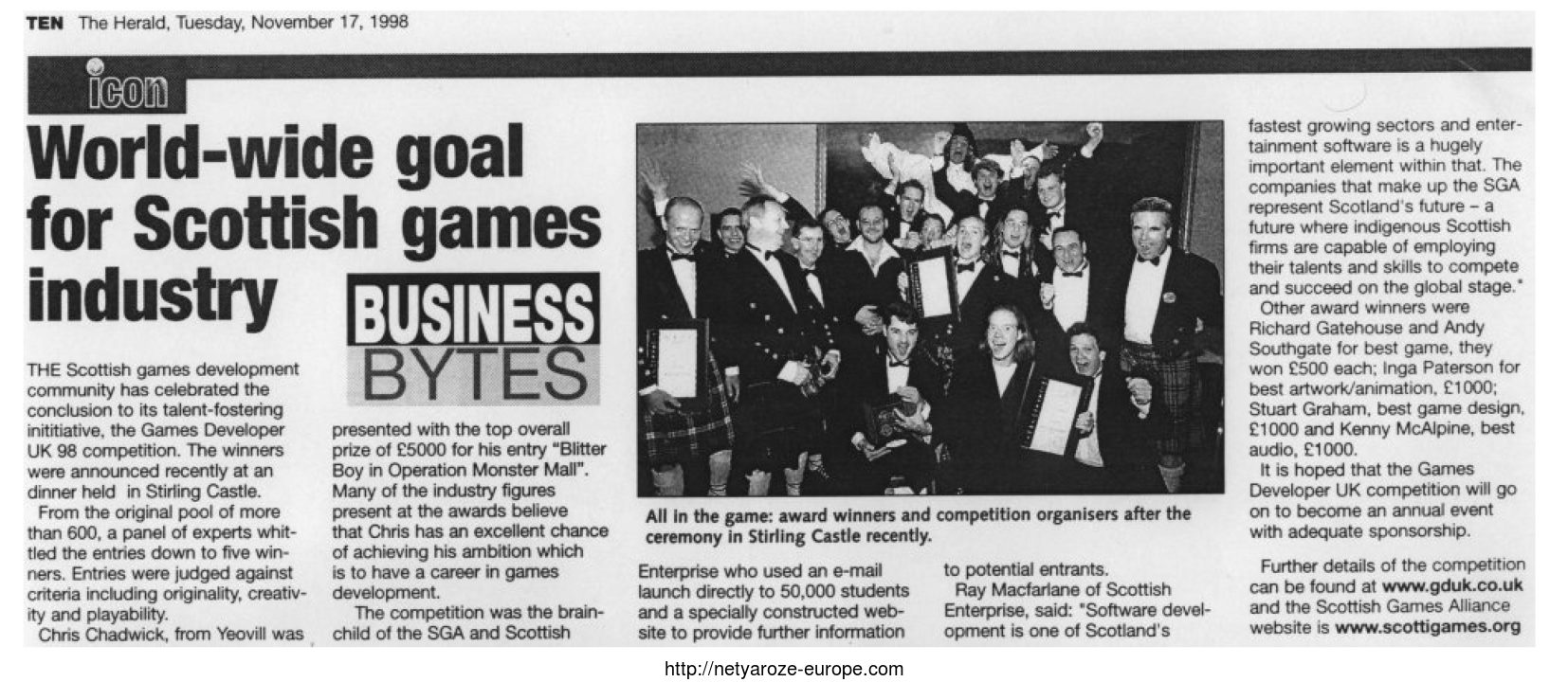 Image: s Developer UK 1998 Competition Article